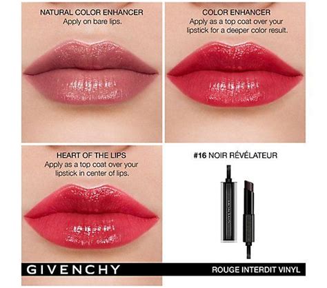 givenchy lipstick 13 rouge interdit|Givenchy rouge interdit temptation black.